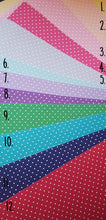 Plain Polka Dot Printed Fabric (12 to choose from)