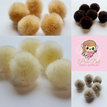 Natural Colour Acrylic Felt Balls (pom poms)