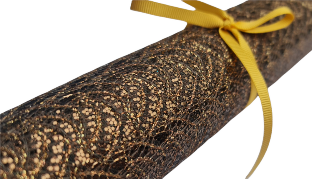 Brown Lace Fabric Roll (120cm x 20cm)