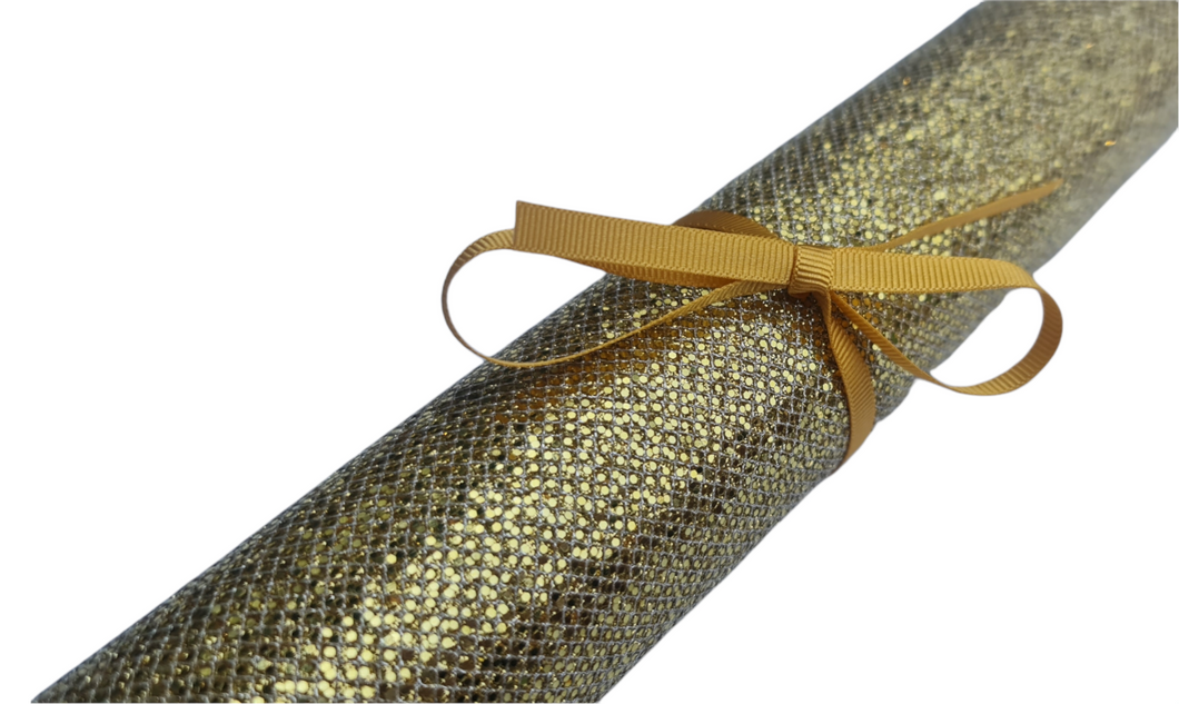 Gold mesh fabric Roll (130cm x 20cm)