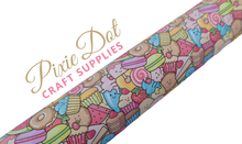 Ice Cream, Cakes and Bakes printed bow fabric