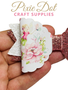 Fairy Floral Printed bow fabric