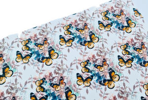 Orange Butterfly Fabric