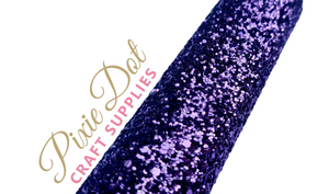Luxury Purple Chunky Glitter Fabric