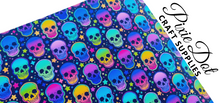 Neon Skull and Bat Style Printed Fabrics