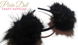 Faux Fur Large Pom Poms