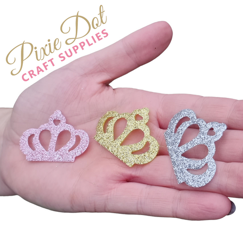 Glitter crown embellishments  (sold individually)