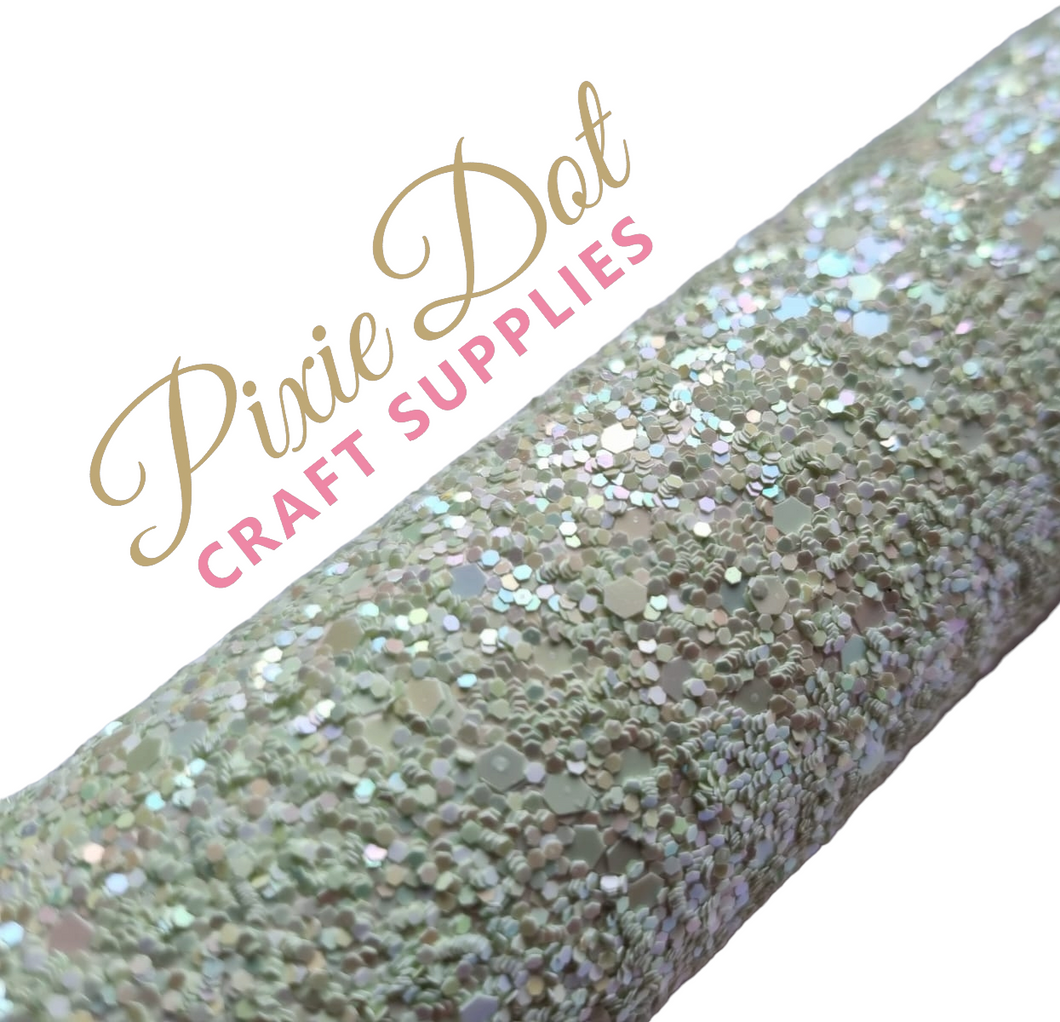 Lemon and Lime Pastel Glitter fabric