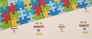 Jigsaw/Not all disabilities are visual quote