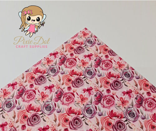 Pink Background Rose