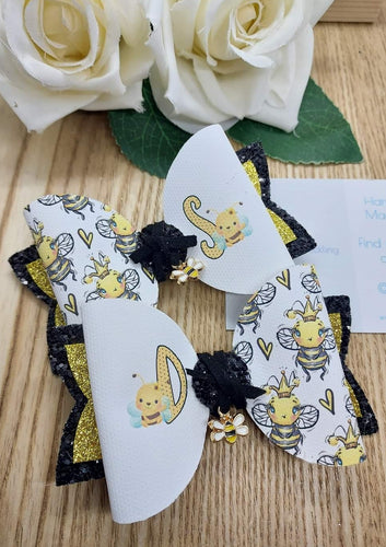 Bee alphabet fabric