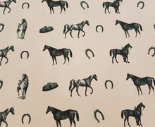 Horse and Horseshoe Fabric