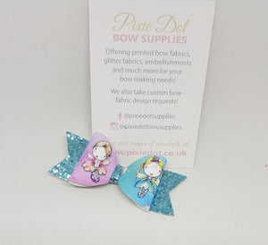 Rainbow Fairy Printed Bow Fabric