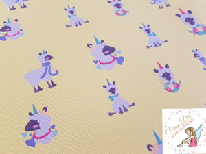 Llamacorn Printed Bow Fabric