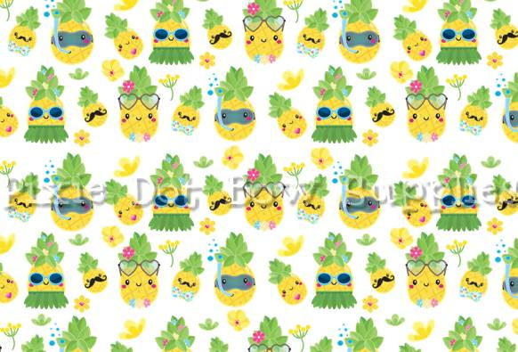 A4 Pineapple Fabric