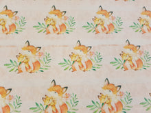 Pink Fox Printed Fabric