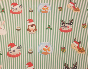 Christmas Pets Approx A4 Fabric