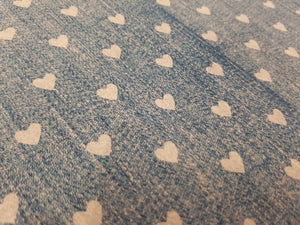 Patterned Denim effect printed fabric (2 to choose from)