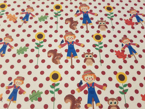 Scarecrow Fabric (Approx A4)