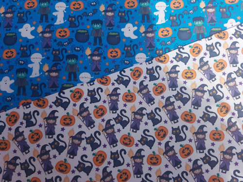 Cute Halloween Bow Fabric A4