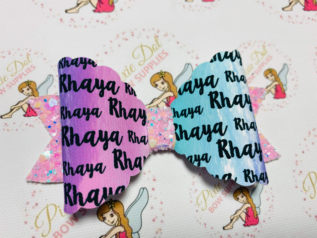 Ombrè background - Any name printed on to fabric