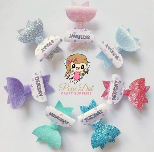 Pastel days of the week